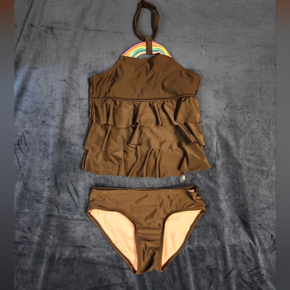 Two piece swimsuit, youth size Large(10-12)